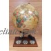 Vintage Light Up Globe With Temperature, Barometer, & Hygrometer on Wooden Base    323203424415